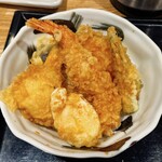 天ぷら 市 - 天丼定食(並丼)③