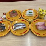 スシロー - 料理写真:秘技！5枚撮り　※撮影が、楽で良いね