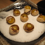 青ヶ島屋 - 塩煎り銀杏