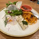 GENTILE  - ランチセットの前菜盛り合わせ