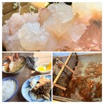 いけす料理 うず潮 - プリプリの身　専用のハサミで最後まで美味しい