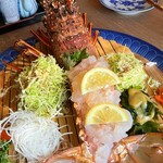 いけす料理 うず潮 - 伊勢海老活き造り