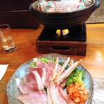 魚虎千両 - ズワイガニとぶりのしゃぶしゃぶ1,480円