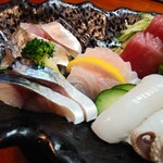 魚虎千両 - お造り盛り合わせ1,800円～×2人前アップ