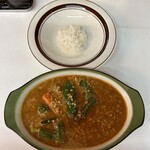 Kare Damashii Desutoroiya - ナット挽肉カレー（辛さ49番、ライス50g）