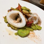 ダ マッサ - ヤリイカ　空豆　セミドライトマト