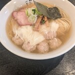 支那ソバ　小むろ - ワンタン麺塩