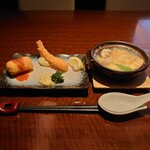 赤坂 津つ井 - フライ盛合せ、ミニマルセイユ鍋