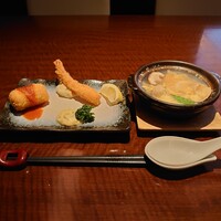 赤坂 津つ井 総本店 - フライ盛合せ、ミニマルセイユ鍋
