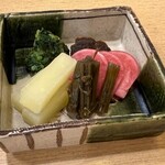 道頓堀 今井 - お漬物盛合せ 380円