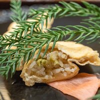 鎌倉 北じま - 2024.2 おいなりさん（蕗の薹、蕾菜、ケシの実入り）