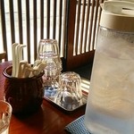 らぁ麺 飛鶏 - テーブル周り(201401)