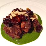 フォリオリーナ・デッラ・ポルタ・フォルトゥーナ - シカの背肉のストゥファート 黒キャベツとウイキョウのスープ