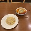 坂上刀削麺 - 半炒飯＋マーラー刀削麺('24/02/18)