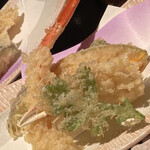 木曽路 黒川店 - 蟹天ぷら