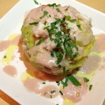 クッチーナ笑多 - ズワイガニとキャベツのミルフィーユ（１，１８０円）２０１４年１月