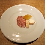 スガハラ - ナポリサラミ + タレッジョチーズ + 米沢 沢庵