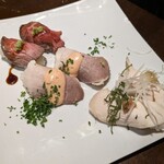 Sute-Ki Izakaya Sambyaku Bi-Wan - 肉寿司　４種