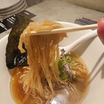 RAMEN ICHI - 円山製麺の平打ち麺