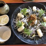 そば処みよし - あげ餅蕎麦。