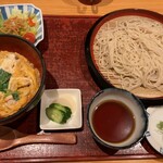Koori - ざるそばミニ丼(伊達鶏親子丼)セット