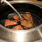 飛鳥 - （2024/1月）お肉を焼くところ