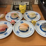 無添くら寿司 - 料理写真:まずは、前半5皿