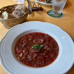 オッティモ - レンズ豆とビーツのスープ