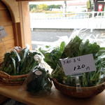 Nouka Kafe Keyaki - 店内でお野菜も売ってます