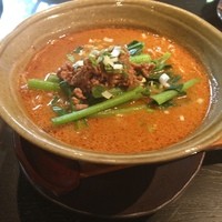 中國名菜 龍坊 代官山店 - ランチの坦々麺。寒い日にこれはぬくもるー。程よく辛く、それでいてまろやかー