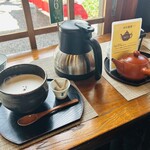 寺カフェ 茶庭 - 2人で喋り倒す(笑)