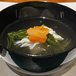 日本料理 幸庵 - 白魚と百合根豆腐のお椀