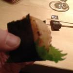 すゝき野 鮨金 - 帆立磯辺巻き