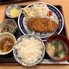 小川屋 - カツ定食¥1500。SNS投稿で1400円でした。