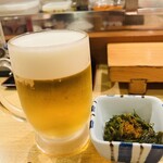 千寿司 - 生ビール