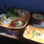 cafe zakka  hinatabocco - うまうまプレートセット