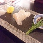 日本酒宿七色 - 穴子刺身♪