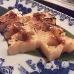 日本酒宿七色 - 蓮根炭焼き