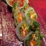 タイ・アヨタヤ・レストラン - 生春巻き　１本３８０円×２本。