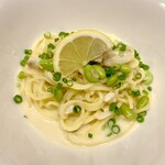 イタリアンバル parcheggio - 白身魚のレモンクリームパスタ