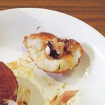 へそ茶屋 - 中は団子状！