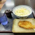 讃岐うどん こがね - 釜玉 中と とり天