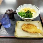 讃岐うどん こがね - トッピング後