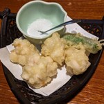 すし土風炉 - 白子天ぷら