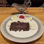 Marupaso - ステーキカレー＋茹で玉子 