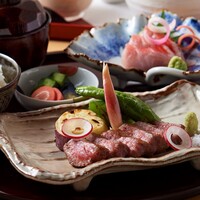 ≪ランチ≫【大隅御膳】黒毛和牛と旬魚西京焼のＷメインと名物土鍋御飯