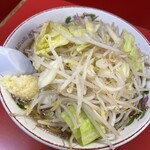 赤ひげラーメン - ラーメン￥850(ニンニク＋野菜マシ)※麺300g