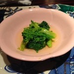 野口太郎 - 二品目。菜の花のお浸し。