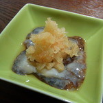 もり山 - 料理はおまかせコース（４５００円）のみ。まず最初になまこが出てきました