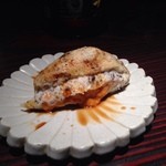 野口太郎 - 十品目。うにまん。山芋にウニを包んで揚げたもの。これまた美味。